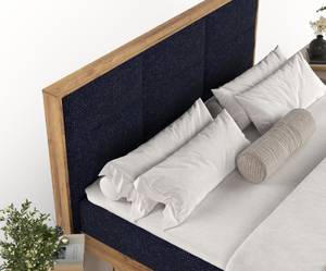 Boxspringbett Ikigai mit Topper Blau - Breite: 140 cm