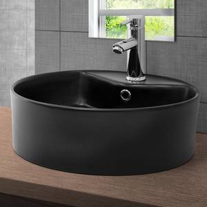 Waschbecken ML-DESIGN Schwarz - Keramik - Metall - 46 x 16 x 46 cm