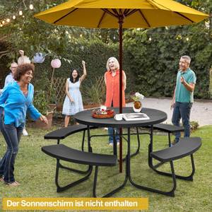 Gartenmöbel Set ZB33486 Schwarz