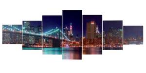 Leinwandbild T375 New York (7-tlg.) Holzart/Dekor - Holz teilmassiv - 140 x 50 x 1 cm