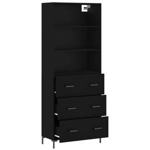 Highboard DE3411 Schwarz - Holzwerkstoff - 34 x 180 x 70 cm