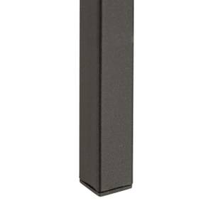 Quadratisches Regal Bambus und Stahl Schwarz - Braun - Bambus - Metall - 30 x 104 x 30 cm