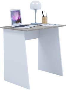 Schreibtisch Masola Eiche Sonoma Dekor - Weiß - Breite: 80 cm