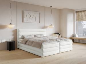 Boxspringbett ALEGRE Cremeweiß