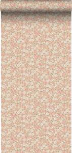 papier peint fleurs 7393 Rose foncé