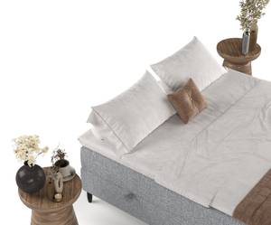 Boxspringbett Malte Grau - Breite: 160 cm - H2