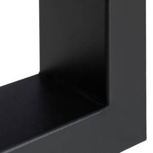 Jeu de 2 pieds de table noirs Noir - Métal - 40 x 43 x 8 cm