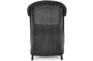 Gartensessel ATENA Schwarz - Rattan - 59 x 89 x 58 cm