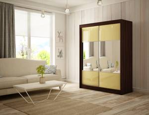 Kleiderschrank RICO Beige - Wenge Dekor - Breite: 120 cm