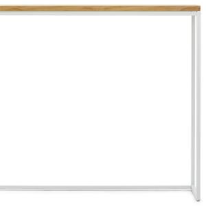 Table Mange debout 30x120x110cm BL-NA Blanc - Bois massif - Bois/Imitation - 30 x 110 x 30 cm