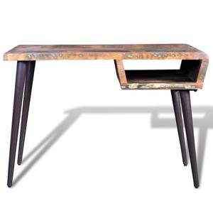 Schreibtisch Metall - Massivholz - 110 x 80 x 110 cm