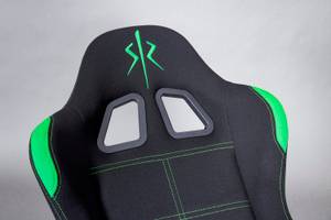Chaise de jeu Gaming vert Noir - Vert - Textile - 69 x 125 x 50 cm