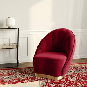 Fauteuil BETTY Rouge - Textile - 73 x 82 x 72 cm