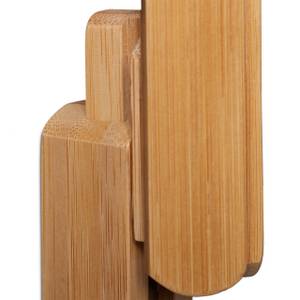 1 x Doppel-Wandhaken aus Bambus Braun - Bambus - 7 x 15 x 6 cm