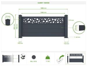 Vorgartenzaun SUNNY Anzahl Teile im Set: 1