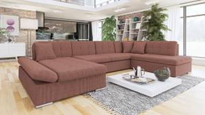 Ecksofa Bergen Cord Rosé - Ecke davorstehend links