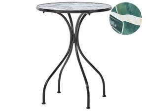 Table de jardin COZZANA Noir - Vert - Métal - 60 x 75 x 60 cm