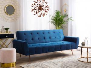 3-Sitzer Sofa SELNES Blau - Textil - 212 x 85 x 84 cm