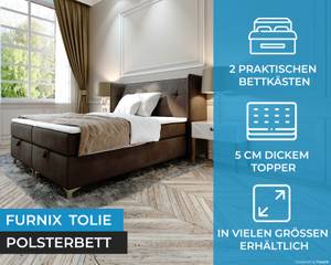 Boxspringbett TOLIE Braun