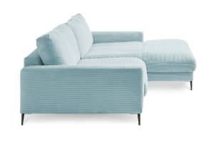 Ecksofa Canapé CARA Cordon Bleu clair - Angle à droite (vu de face)