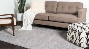 Tapis épais  Luzern Argenté / Gris - Gris argenté - 274 x 366 cm