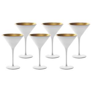 Cocktailschalen Elements 6er Set Gold - Weiß