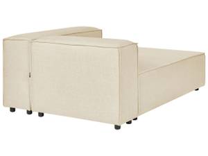 Chaiselongue APRICA Beige - Schwarz - Armlehne davorstehend rechts - Ecke davorstehend links