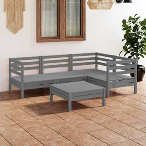 Mobilier de jardin Gris - Bois massif - Bois/Imitation - 64 x 29 x 64 cm