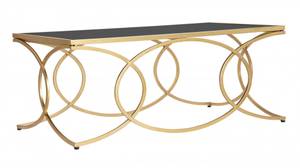 Eleganter rechteckiger Couchtisch Gold - Metall - 110 x 45 x 60 cm