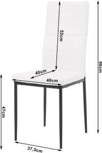 Esszimmerstuhl Kyra (4er Set) Weiß