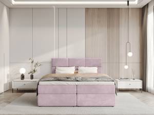 Boxspringbett BOSTON Altrosa - Breite: 180 cm