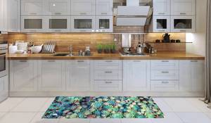 Küchenläufer Grün - Textil - 52 x 1 x 140 cm