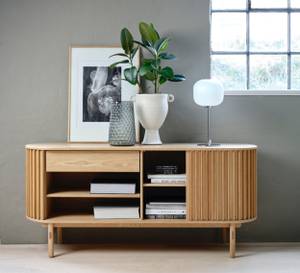 Yoffers Breite Sideboard Braun - Massivholz - 160 x 73 x 45 cm