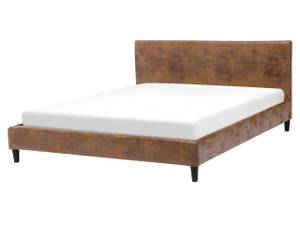 Lit double FITOU Marron - Chêne foncé - Largeur : 170 cm