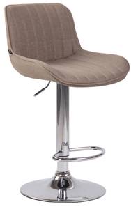 Tabouret de bar Lentini Lot de 2 Taupe