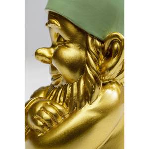 Deko Figur Zwerg Gold - Kunststoff - Stein - 10 x 21 x 9 cm