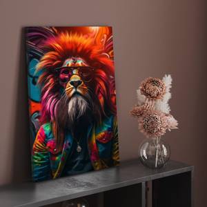 Leinwandbild Lion Rasta 70 x 105 cm