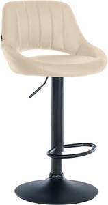 Barhocker Milet Creme - Schwarz