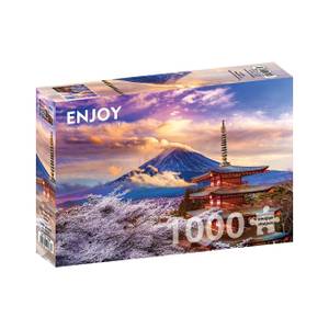 Puzzle Sie Fuji Berg im Frühling Japan Papier - 24 x 5 x 34 cm