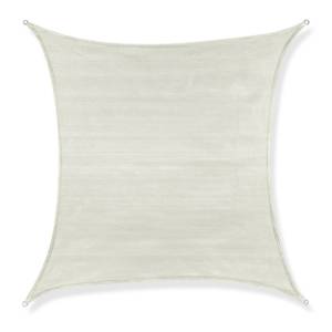 Voile d'ombrage carré PE-HD blanc 300 x 300 cm