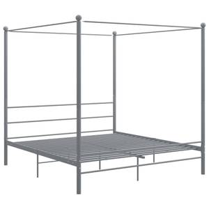 Cadre de lit 3009313 Gris - Largeur : 206 cm