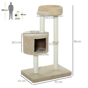 Katzenbaum D30-324 Holzwerkstoff - 41 x 96 x 61 cm