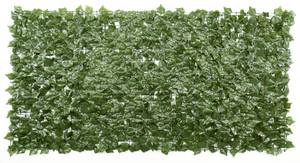 Sichtschutz mit Blättern Efeu Grün - Kunststoff - 200 x 100 x 5 cm