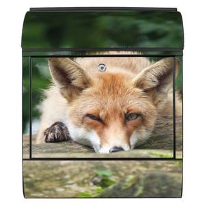 Briefkasten Stahl Fuchs Relax Schwarz - Metall - 38 x 46 x 13 cm