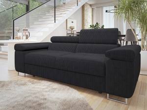 Sofa Torezio 2 Cord Schwarz