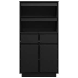 Highboard DE2398 Schwarz - Massivholz - 40 x 117 x 60 cm