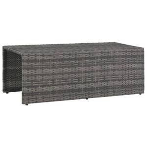 Gartensofa-Set Grau - Metall - Polyrattan - 48 x 36 x 100 cm