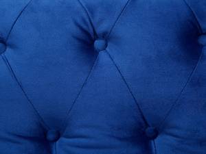 Sessel CHESTERFIELD Blau - Marineblau - Eiche Dunkel - 110 x 70 x 75 cm