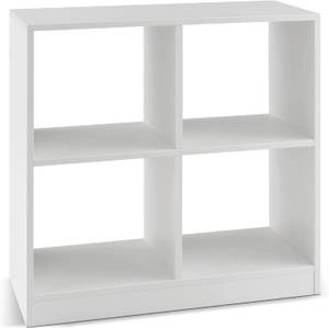 Bücherregal 4 Fächern Weiß - Holzwerkstoff - 33 x 73 x 73 cm