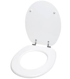 WC-Sitz Weiß Weiß - Holzwerkstoff - 38 x 6 x 47 cm